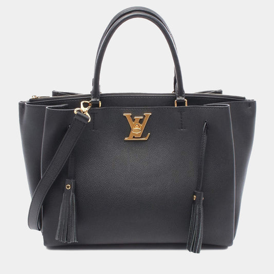 Leather Lockmeto Satchel