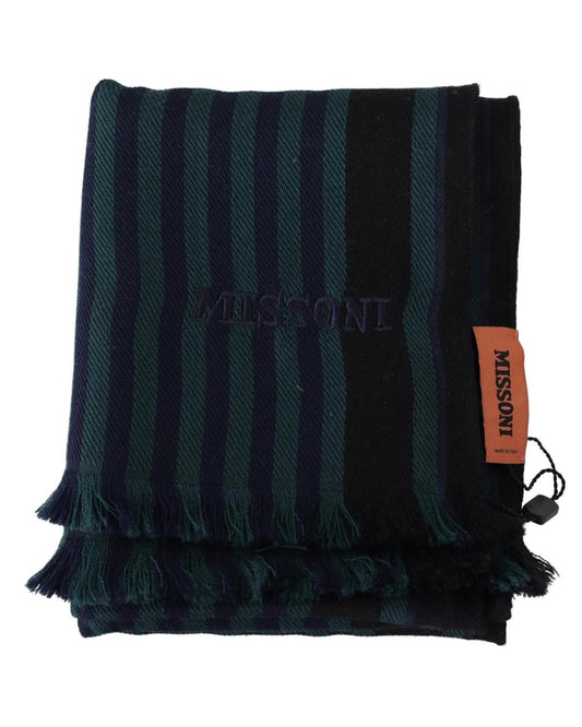 Striped Wool Scarf - Multicolor Scarves