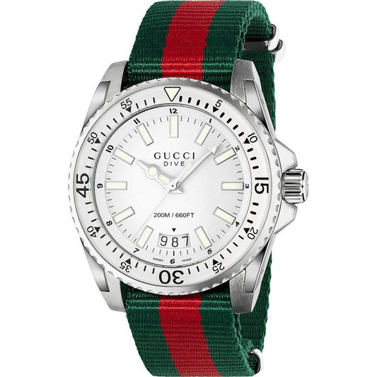 Dive White Dial Men's Watch