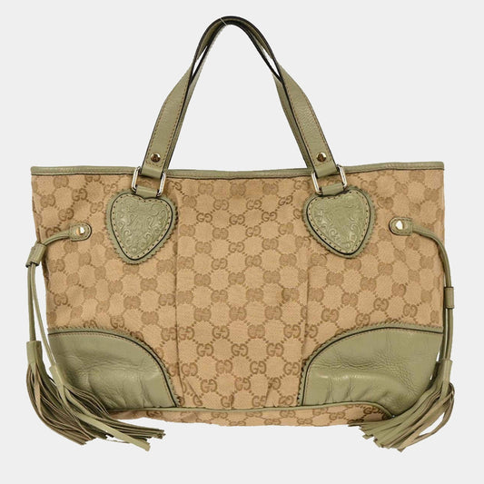 Beige Canvas Tote