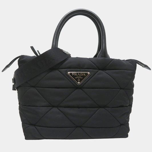 Medium Padded Re-Nylon Bag Black