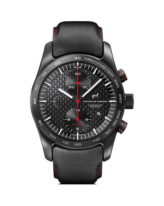 Designer Flyback Chronograph Carbon Fiber Watch